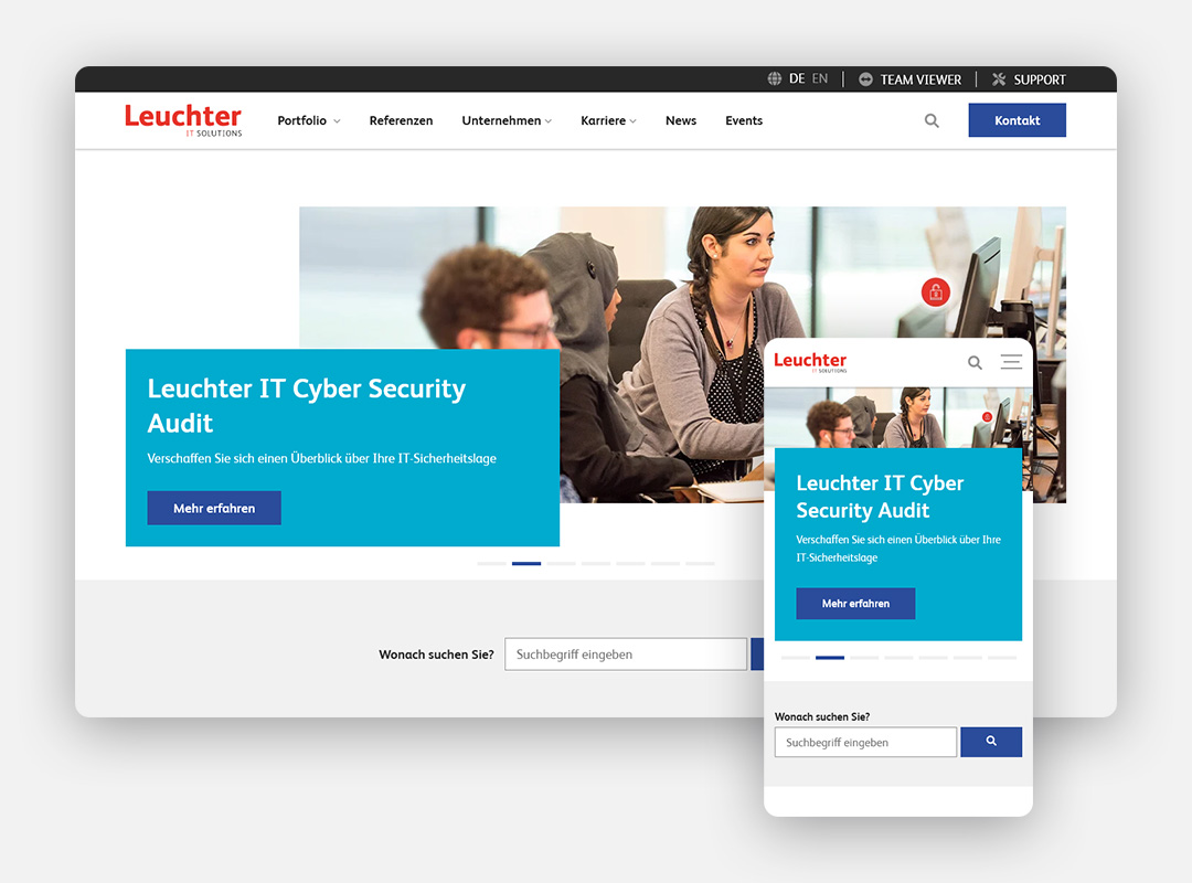 Website Leuchter IT Solutions AG