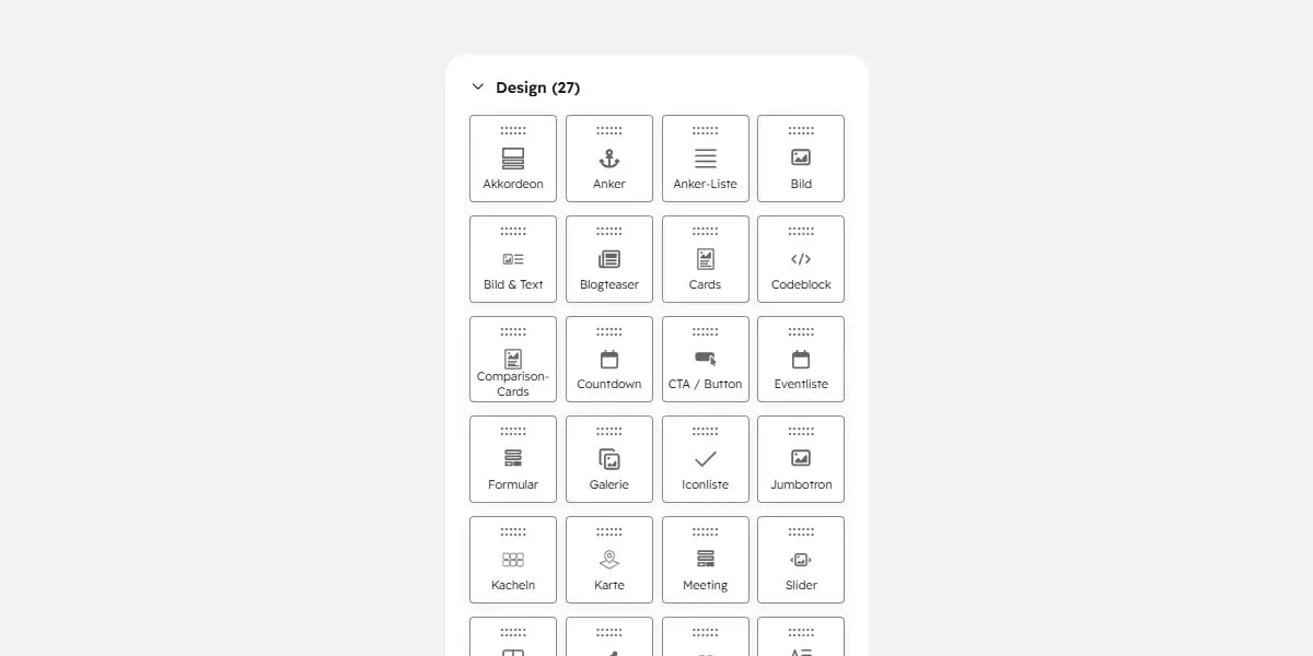 Designmodule in HubSpot