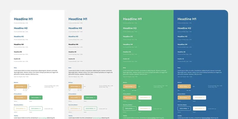 Vorschau Styleguide von frenz!