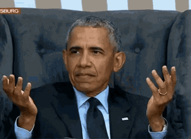 GIF von Obama der sich fragend umschaut